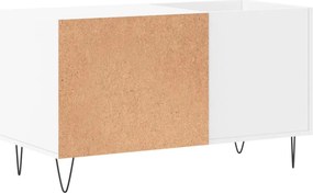 vidaXL Δισκοθήκη Λευκή 85 x 38 x 48 εκ. από Επεξεργασμένο Ξύλο