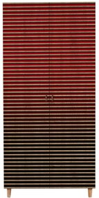 Ντουλάπα Δίφυλλη Stil 869VEL4234 90x52x192cm Oak-Red Δίφυλλη