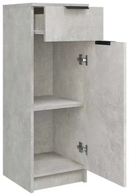 vidaXL Ντουλάπι Μπάνιου Γκρι Σκυροδέματος 32x34x90 εκ. Επεξεργ. Ξύλο