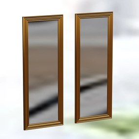 Σετ Καθρεπτών (2 Τεμαχίων) Χρυσό CLOOL 30x3x90