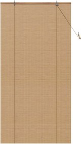 vidaXL Ρόλερ με κουρτίνες Καφέ 100 x 220 cm Μπαμπού