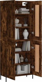 vidaXL Ντουλάπι Καπνιστή Δρυς 69,5x34x180 εκ. από Επεξεργασμένο Ξύλο