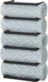 Carre black κρεμάστρα 5 θέσεων επιτοίχια Sealskin