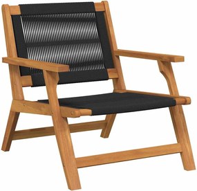 vidaXL Εξωτερικά Έπιπλα 2 pcs Μαύρο 67 x 76 x 73 εκ