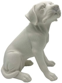 Διακοσμητικός Σκύλος Boris 031114 24x18x29cm White Πολυρεσίνη