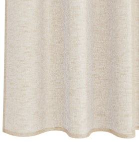 vidaXL Κουρτίνες με κουρτίνες 2 pcs Άμμος 140 x 225 cm Πολυεστέρας