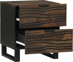 vidaXL Κομοδίνο Καρυδιά 40 x 33 x 46 εκ. Επεξεργασμένο Ξύλο