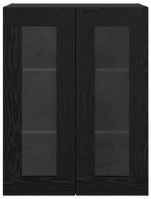vidaXL Ντουλάπια Τοίχου 2 pcs Μαύρη δρυς 69.5 x 34 x 90 εκ.