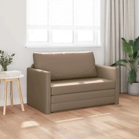 vidaXL Κρεβάτι καναπές Καπουτσίνο 124 x 71 x 78 εκ Δερματίνη