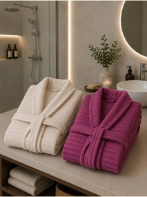 Stewehome Σετ διπλής βαμβακερής ρόμπας μεγάλου μεγέθους (S/M)