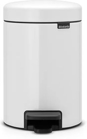 Brabantia 648991 Κάδος με πεντάλ 3L, White