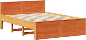 vidaXL Σκελετός Κρεβατιού Χωρ. Στρώμα +Κεφαλάρι 150x200 εκ Μασίφ Πεύκο