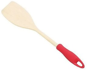 Σπάτουλα Μαγειρικής Ξύλινη Με Λαβή Presto 637216 30cm Red-Natural Tescoma Wood