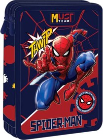 Κασετίνα Διπλή Γεμάτη (15x5x21) Must Spiderman Thwip 000508559