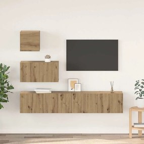 vidaXL Σετ επίπλου τηλεόρασης 4 pcs artisan δρυς 80 x 30 x 30 εκ