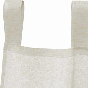 vidaXL Κουρτίνα βυσσινί 2 pcs Κρεμ 260 x 140 εκ. Πολυεστέρας