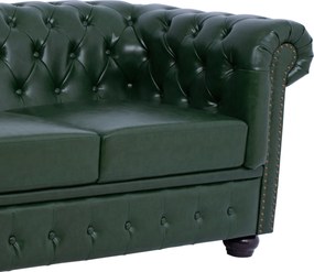 ΚΑΝΑΠΕΣ 3ΘΕΣΙΟΣ T.CHESTERFIELD HM3009.08 ΤΕΧΝΟΔΕΡΜΑ ΚΥΠΑΡΙΣΣΙ 208x90x73 εκ.