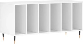 vidaXL Έπιπλο Δίσκων Λευκό 100 x 38 x 48 εκ. από Επεξεργασμένο Ξύλο