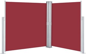 vidaXL Σκίαστρο Πλαϊνό Συρόμενο Κόκκινο 140 x 600 εκ.