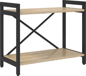 vidaXL Ράφι Βιβλίων Δρύς Sonoma 60 x 30 x 50 εκ. Επεξεργασμένο ξύλο