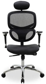 Καρέκλα γραφείου διευθυντή Freedom Premium Quality μαύρο pu-mesh 65x66x122 εκ.