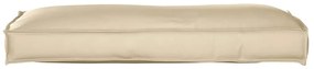 vidaXL Μαξιλάρι παλέτας για πλάτη Μπεζ 120 x 40 x 12 cm Ύφασμα Oxford