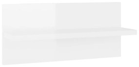 vidaXL Ραφιέρες Τοίχου 4 τεμ. Γυαλιστερό Λευκό 40 x 11,5 x 18 εκ.