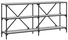 vidaXL Τραπέζι Κονσόλα Γκρι Sonoma 160x30x75 εκ. Επεξ. Ξύλο/Σίδηρος