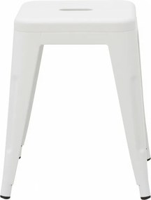 Σκαμπό Utopia pakoworld μέταλλο σε λευκή ματ απόχρωση 30x30x45εκ