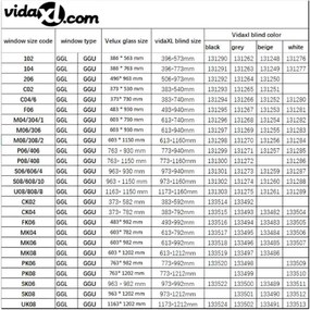 vidaXL Στόρι Ρόλερ Συσκότισης (Blackout) Λευκό MK04 GGL και GGU