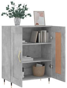 vidaXL Ντουλάπι Γκρι Σκυροδέματος 69,5x34x90 εκ. Επεξεργασμένο Ξύλο