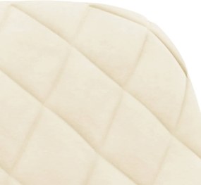 vidaXL Καρέκλες Τραπεζαρίας 2 τεμ. Κρεμ Βελούδινες