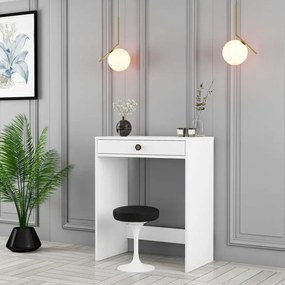 Stewehome Μίνι τραπέζι μακιγιάζ Λευκό / Λευκό 70x84x71 cm