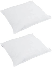 vidaXL Σετ Παπλωμάτων με μαξιλάρι 3 pcs Λευκό Φτέρος