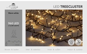 ΦΩΤΑΚΙΑ 960LED TREECLUSTER TIMER 12,5M/ ΘΕΡΜΟ ΛΕΥΚΟ - 4MTR LEADCABLE - 36V/IP44 ΜΕΤΑΣΧΗΜ 7.2VA ΜΕ ΛΕΙΤΟΥΡΓΙΑ ON//OFF  8/