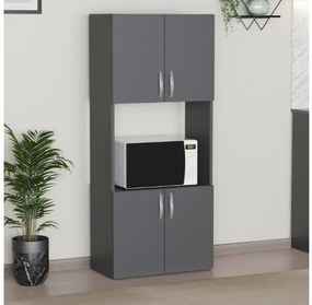 Ντουλάπα κουζίνας Armado Megapap ανθρακί 60x32x140εκ. GP041-0086,4-GP041-0086,4-Ανθρακί GP041-0086,4