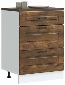 ντουλάπι βάσης κουζίνας Kalmar Καπνιστή δρυς Επεξεργασμένο Ξύλο