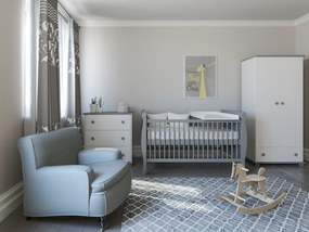 Βρεφικό προεφηβικό Κρεβάτι Elegant Grey  70x140cm  BC10011 BabyCute