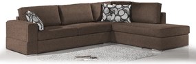 Γωνιακός καναπές Must-Αριστερή-275φ 210β εκ.-Σοκολατί