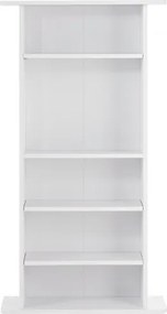 VEVOR Media Storage Cabinet 5 Layers Adjustable DVD Shelves Holds 240 CDs White