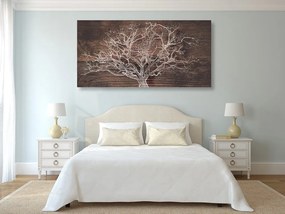 Εικόνα δέντρο σε ξύλινο φοντο - 100x50