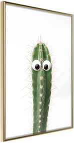 Αφίσα - Funny Cactus I - 40x60 - Χρυσό - Χωρίς πασπαρτού