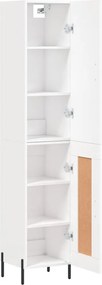 vidaXL Ντουλάπι Λευκό 34,5 x 34 x 180 εκ. από Επεξεργασμένο Ξύλο