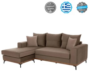 Γωνιακός Καναπές PORTOFINO C3252.03 Αναστρέψιμος Ύφασμα Αλέκιαστο Μπέζ 240x165x92Υεκ. 240x165x92 εκ.