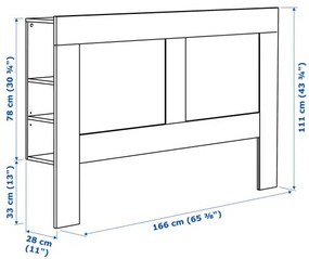 BRIMNES κεφαλάρι με αποθηκευτικό χώρο 802.287.11