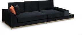 4-Seat Sofa Line With Side Table - Black Black
Gold