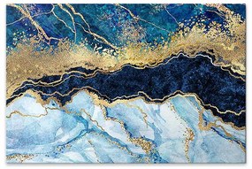 Πίνακας σε καμβά "Deep Blue" Megapap ψηφιακής εκτύπωσης 125x80x3εκ.-GP033-0021