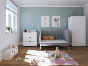 Βρεφικό προεφηβικό Κρεβάτι  Elegant Lux  Grey  70x140cm  BC10018 BabyCute