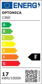 OPTONICA LED λάμπα A60 1360, 17W, 6000K, E27, 1710lm