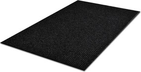 vidaXL Πατάκι Πόρτας Μαύρο 90 x 60 εκ. από PVC